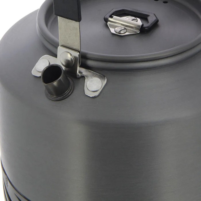 NGT Aluminium Outdoor Fast Burn Kettle Gun Metal 1.1L