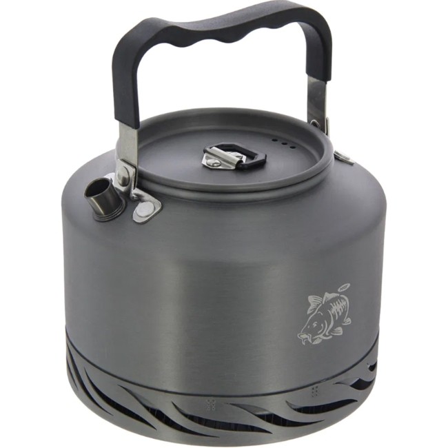 NGT Aluminium Outdoor Fast Burn Kettle Gun Metal 1.1L