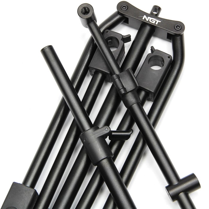 NGT Dynamic 3 Rod Compact Pod Fully Adjustable + Buzz Bars + Case 4