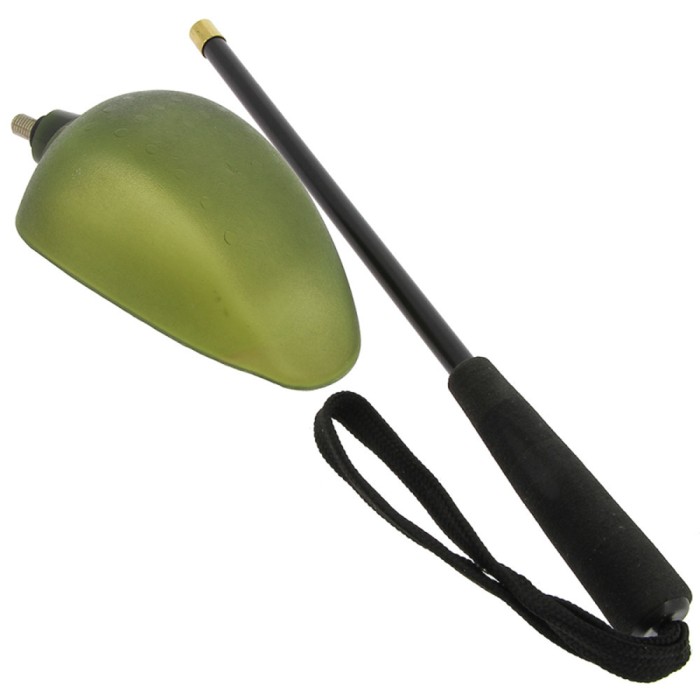 NGT Green Baiting Spoon & Handle Set 35cm 2