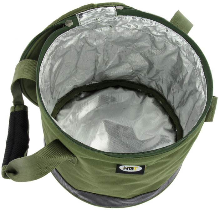 NGT Insulated Collapsable Bait Bin Inside