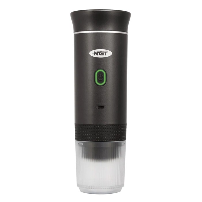 NGT Portable Espresso Coffee Machine - USB Rechargeable with Full Heating & Extraction - Black
