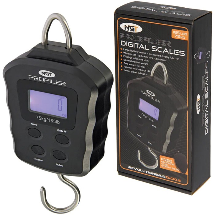 NGT Profiler Heavy Duty Digital Scales 165lb / 75kg Inc Neoprene Case 2