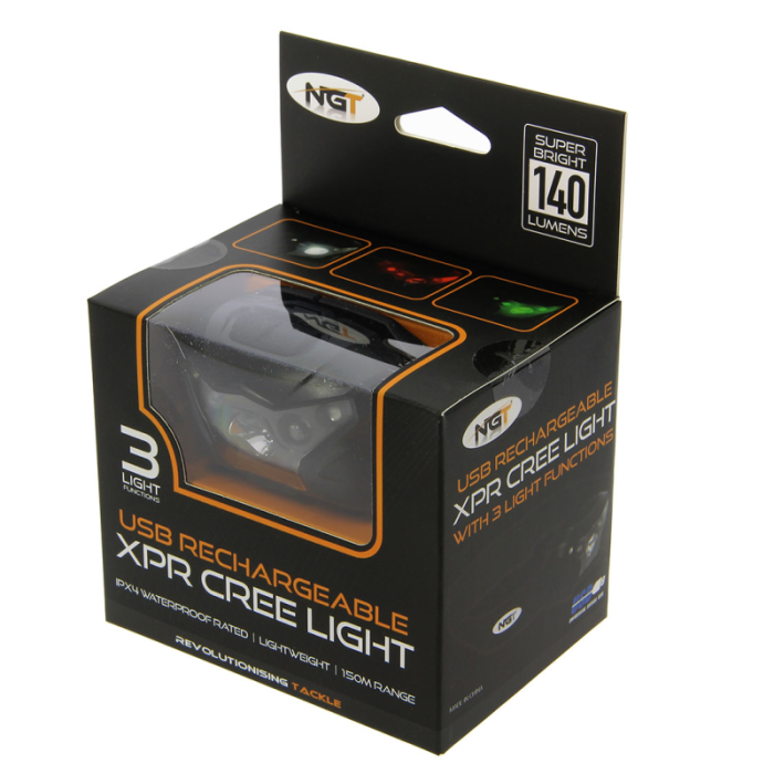 NGT XPR Cree Headlamp Light Packaging