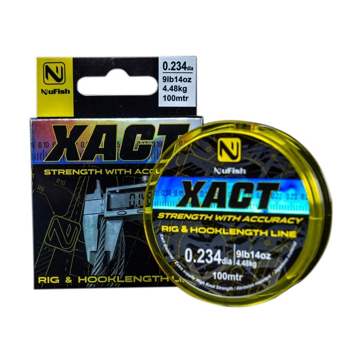 NuFish XACT Rig & Hooklength Line 100m