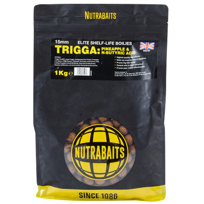 Nutrabaits Trigga Pineapple & N-Butyric Shelf Life Boilies