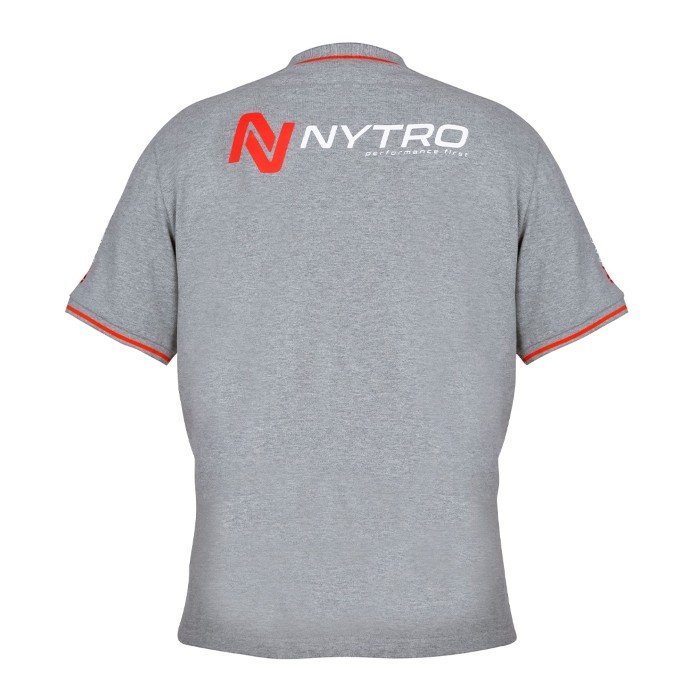 Nytro Light Marl Grey Polo T-Shirt