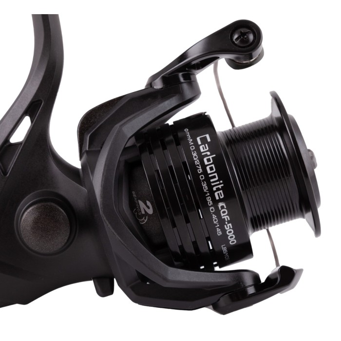 Okuma Carbonite Quick Folding Handle Reel Close Up 1