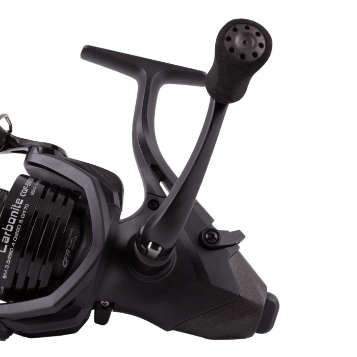 Okuma Carbonite Quick Folding Handle Reel Close Up 2