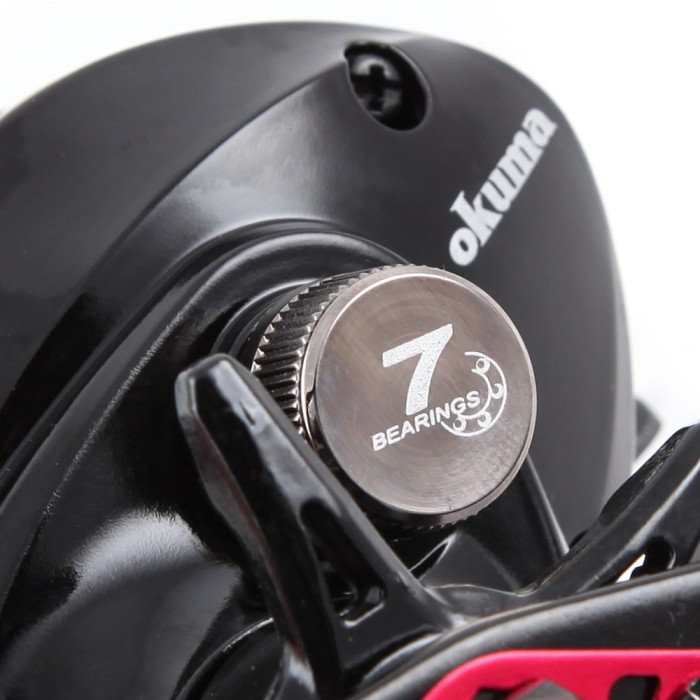 Okuma Ceymar LP Baitcaster C-266WLX Left Hand Close Up Knob