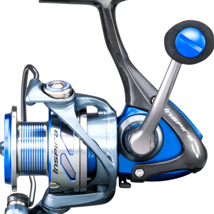 リール Okuma オクマ 5001594 Okuma Inspira Carbon Frame Lightweight Spinning Reel, Blue- ISX-20B リール Okuma オクマ 5001594 Okuma Inspira Carbon Frame Lightweight