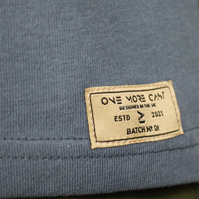 OMC Big-Eye Blue Fishing T-Shirt Close Up 1