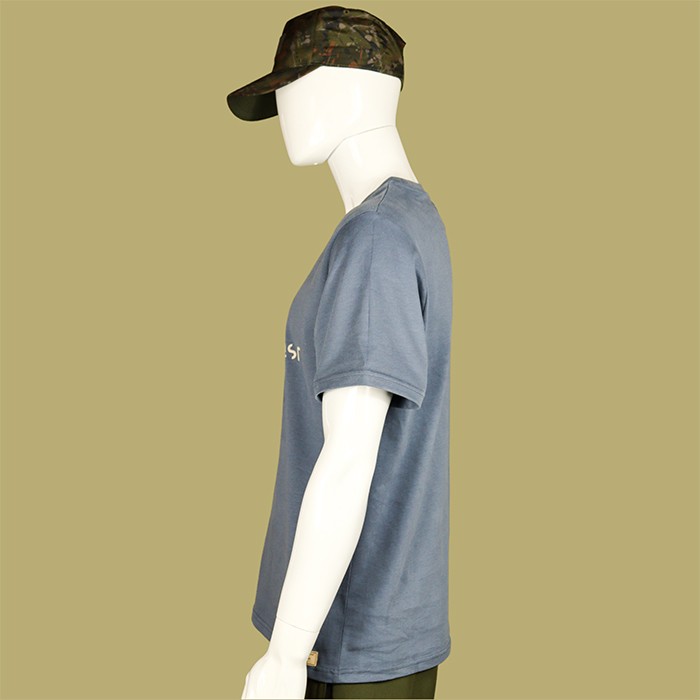 OMC Big-Eye Blue Fishing T-Shirt Side View