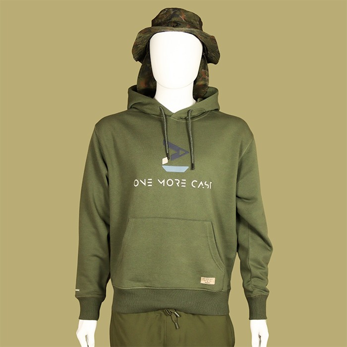 OMC Big-Eye Forest Green Fishing Hoodie Front
