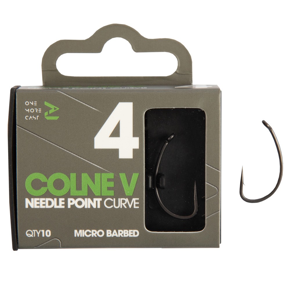 OMC Colne V Needle Point Curve Hooks Size 4 Packaging