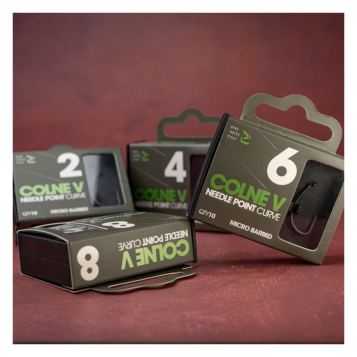 OMC Colne V Needle Point Curve Hooks Barbed Sizes 1