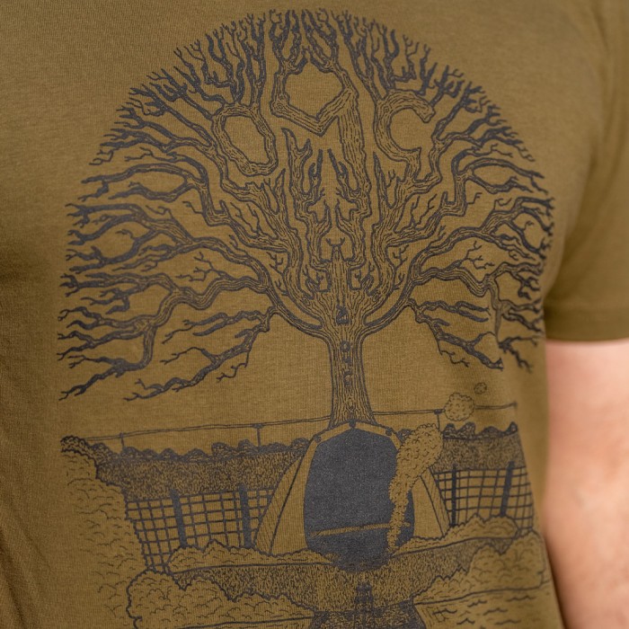 OMC Enchanted Tree Fishing T-Shirt Close Up 1