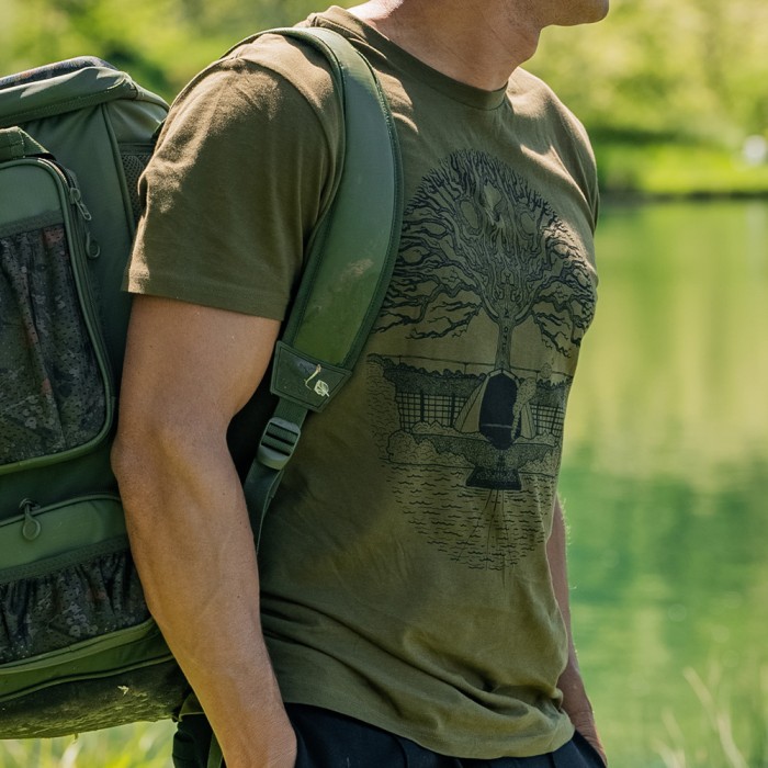 OMC Enchanted Tree Fishing T-Shirt Close Up 2