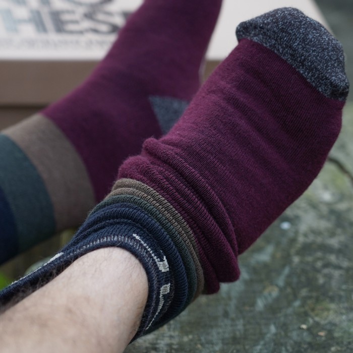 OMC Knotting Heel Socks In Use 1