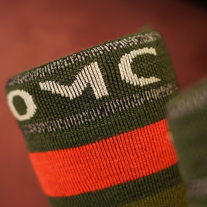 OMC Primrose Heel Merino Stripe Wool Socks 2