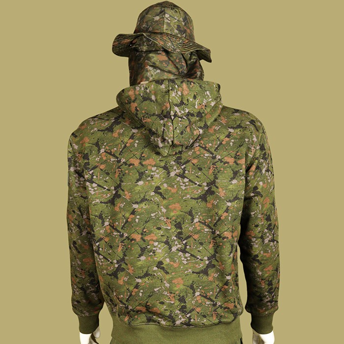 OMC Signature Splash Camo Fishing Hoodie Back