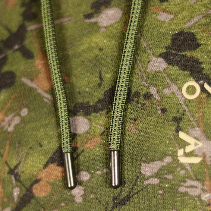OMC Signature Splash Camo Fishing Hoodie Close Up