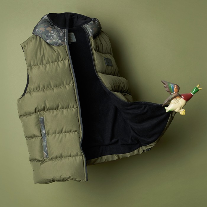 OMC Wuchang Puffer Fishing Gilet Inside