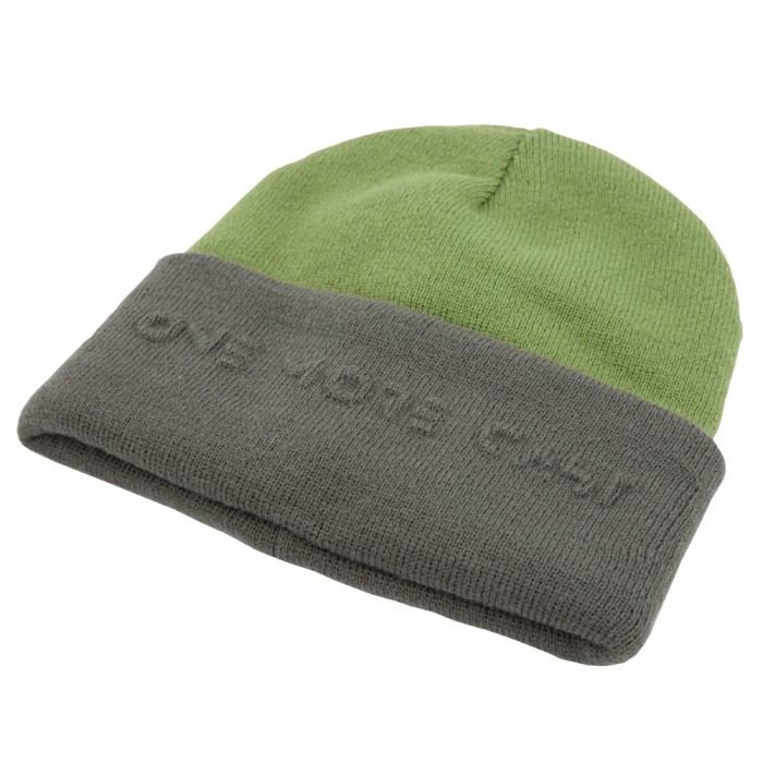 OMC Yeadon Embossed Green Fishing Beanie 2