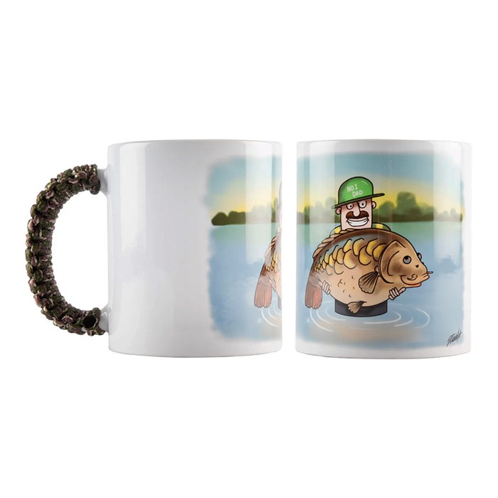 Paracord Camo Handle Mug Carp Mad Dad 1