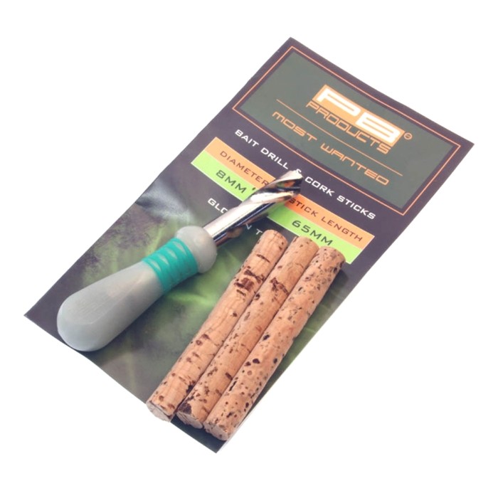PB Products Bait Drill 8mm + Cork Sticks