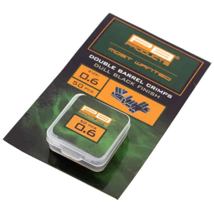 PB Products Double Barrel Fishing Crimps 0.6mm