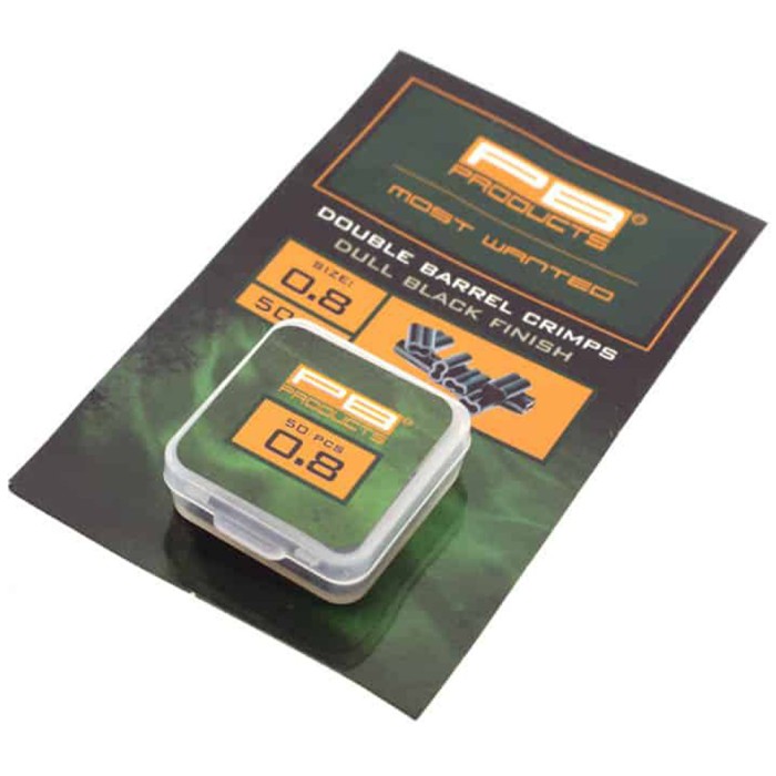 PB Products Double Barrel Fishing Crimps 0.8mm