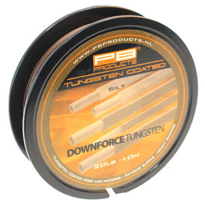 PB Products Downforce Tungsten Fishing Coated Hooklink 10m Silt
