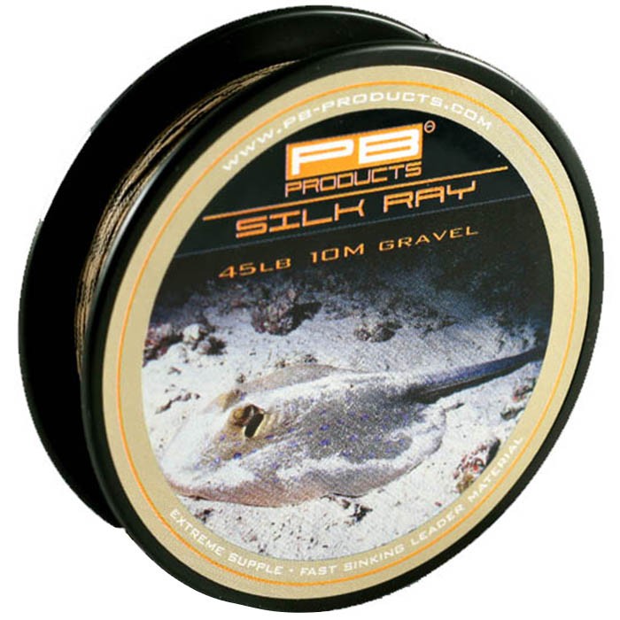 PB Products Silk Ray Lead Free Fishing Leader 10m Gravel