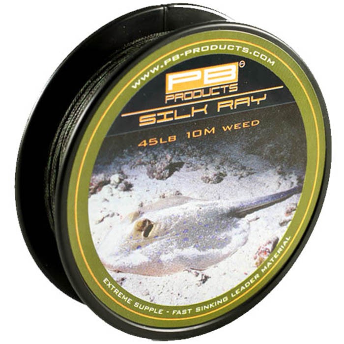 PB Products Silk Ray Lead Free Fishing Leader 10m Weed
