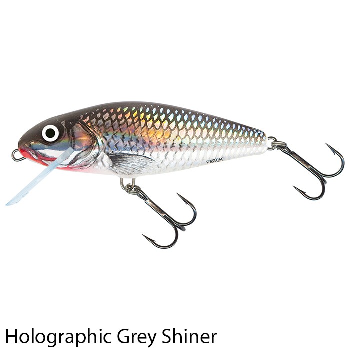 Perch 8cm Floating Lure Holographic Grey Shiner