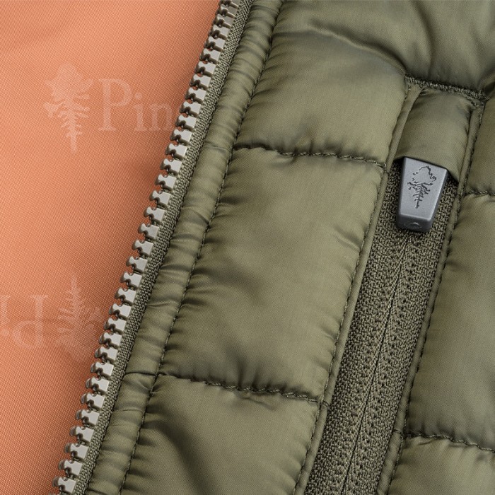 Pinewood Brenton Fishing Gilet Brown Brick Orange Zip