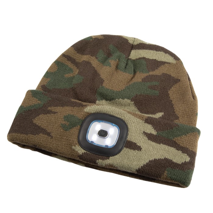 Platinum Accessories Camo Ranger Adult LED Beanie Hat - One Size  4