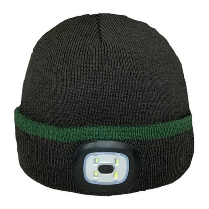 Platinum LED Beanie Hat - Green