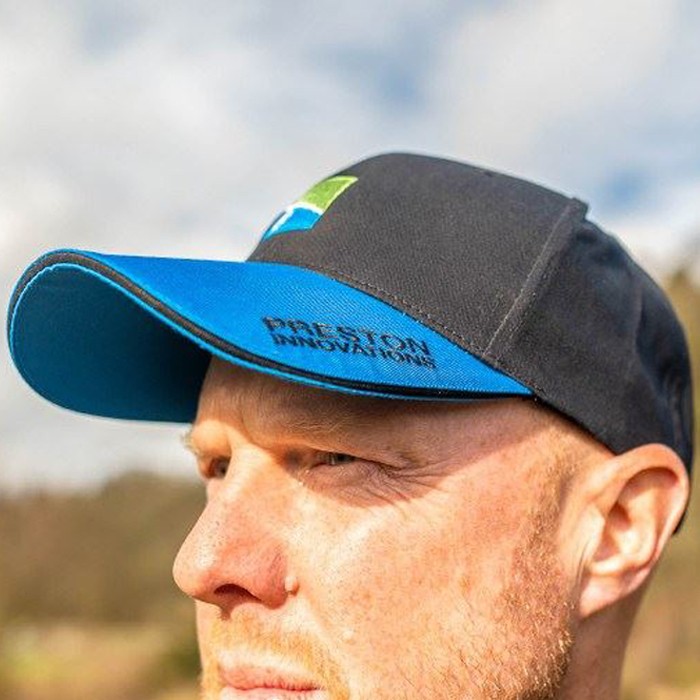 Preston Innovations Black Fishing Cap In Use 1