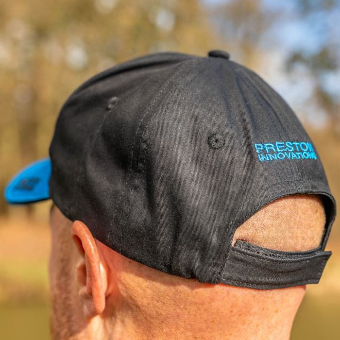 Preston Innovations Black Fishing Cap In Use 2