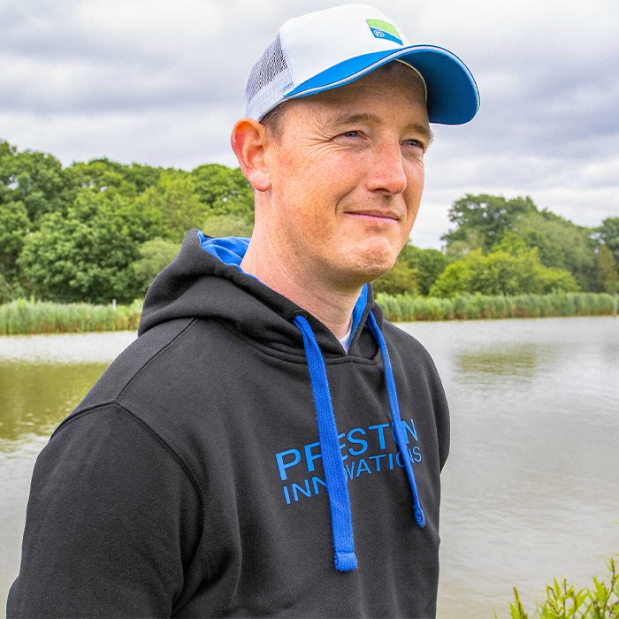 Preston Black Fishing Hoodie In Use 5