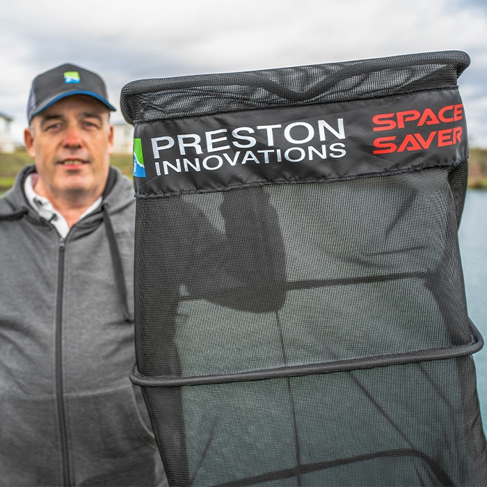 Preston Carp Mesh Space Saver Keepnet 2m In Use
