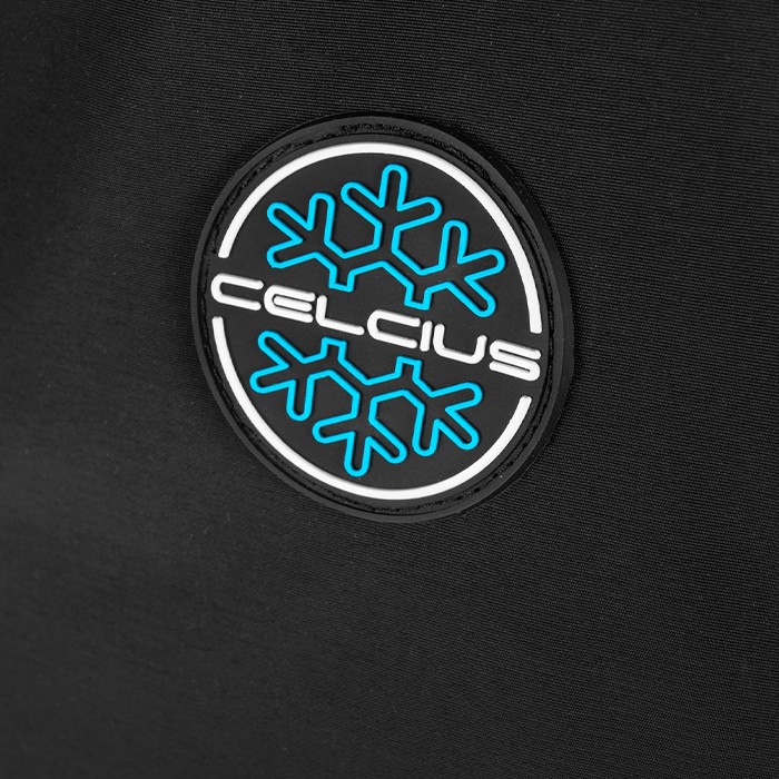 Preston Celcius Suit Close Up Logo