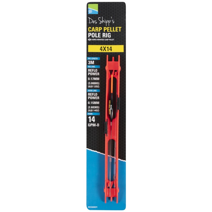 Preston Des Shipps Carp Pellet Pole Rig