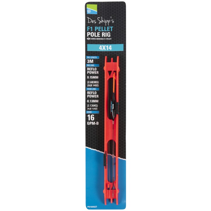 Preston Des Shipps F1 Pellet Pole Rig