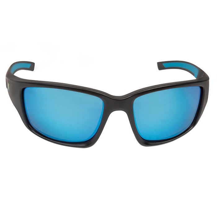 Preston Floater Pro Polarised Fishing Sunglasses Colour Blue Front