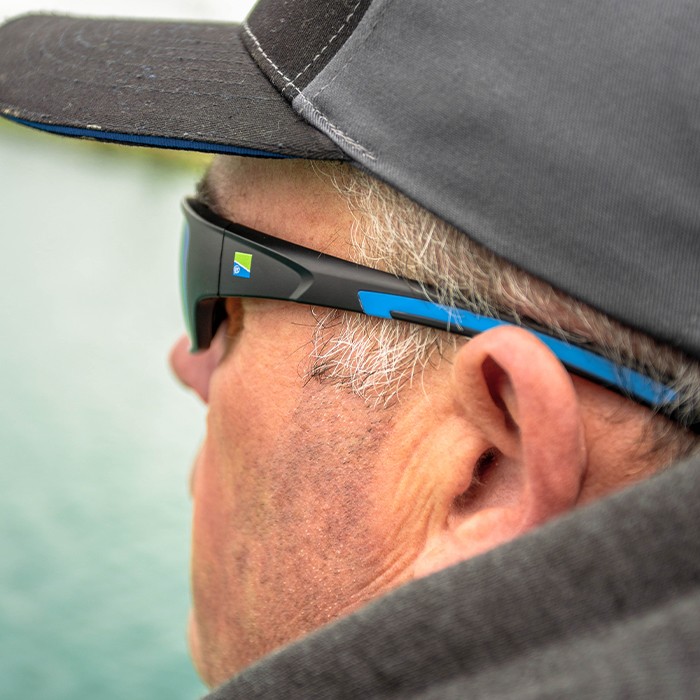 Preston Floater Pro Polarised Fishing Sunglasses In Use 2