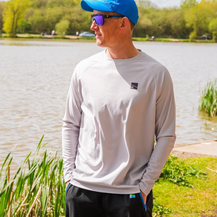Preston Performance Sun Shirt UPF-40 - Grey 4