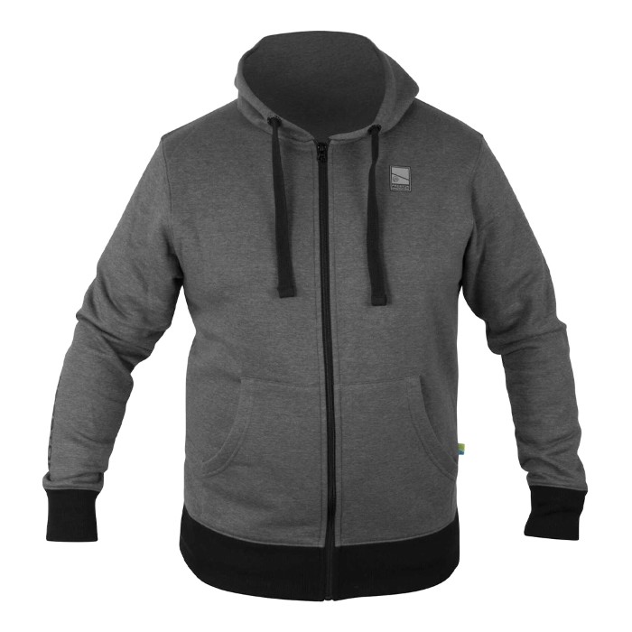 Preston Grey Zip Fishing Hoodie
